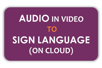Convert audio in Video file to sign language gestures