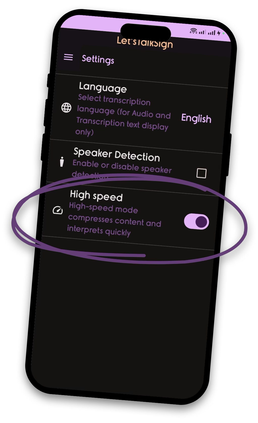 High-Speed Interpretation Mode