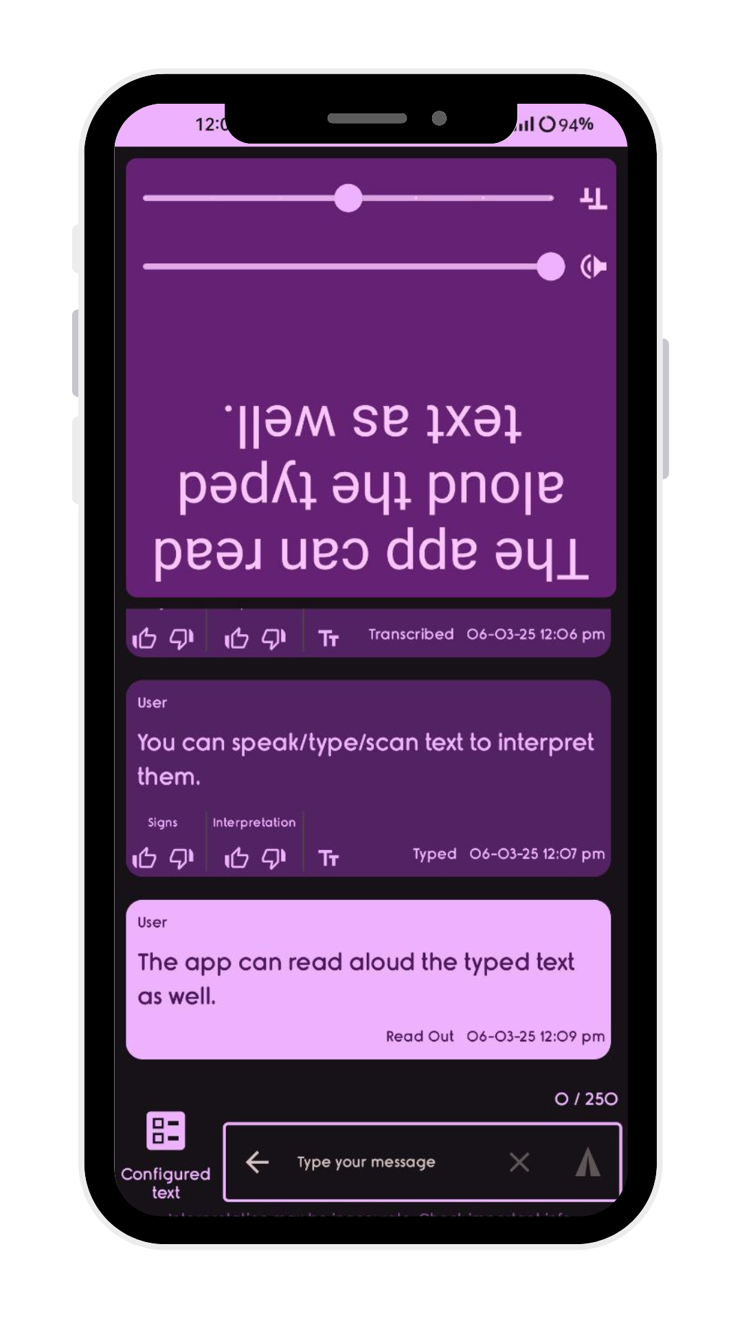 Scan Text for Quick Interpretation