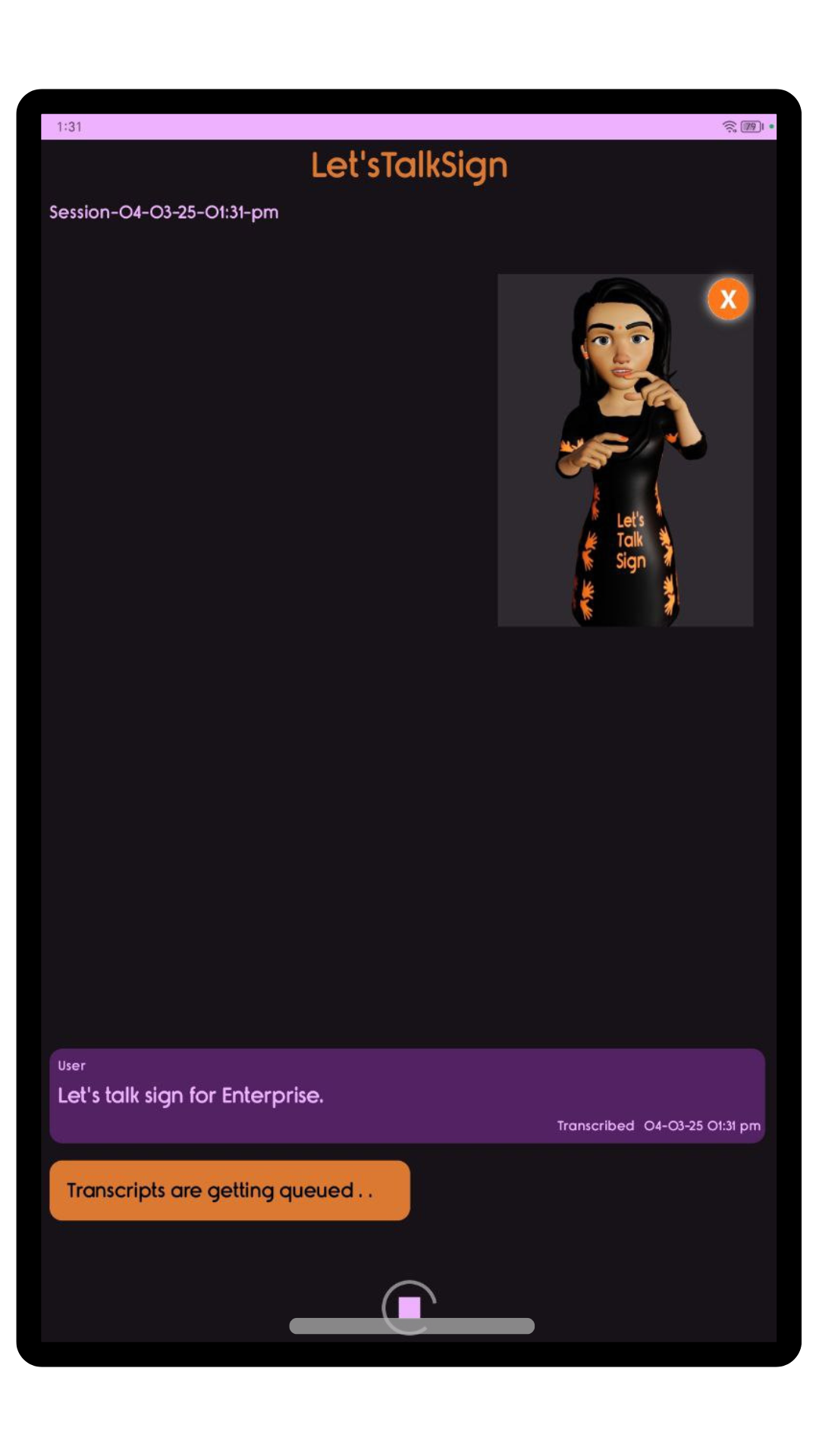 Let'sTalkSign App For Organizations